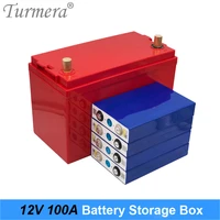 turmera 12v 50ah 80ah 90ah 105ah 3 2v lifepo4 battery storage box for solar energy system and uninterrupted power supply 12v use