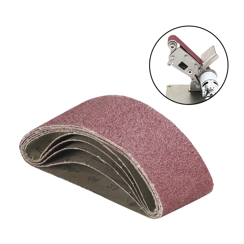 5pcs 60x400mm Abrasive Sanding Belts 40-120Grit Aluminium Oxide Sander for Wood Soft Metal Polishing | Инструменты