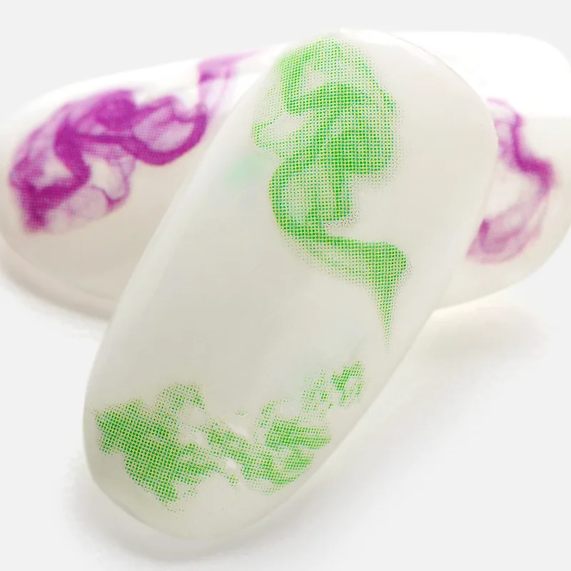 Абсолютно новый 1 лист стикер для дизайна ногтей 3D цветок водная наклейка слайдер