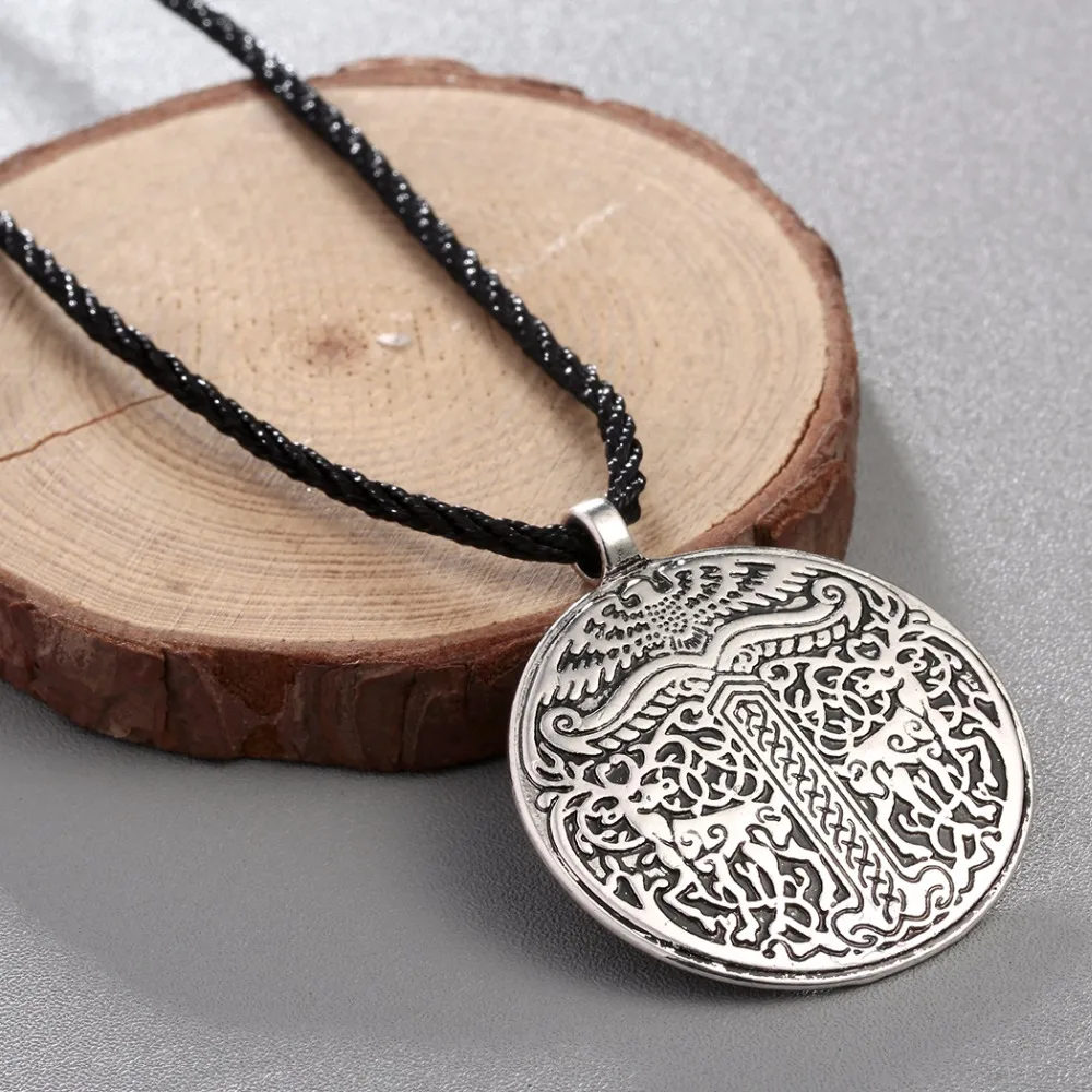Чандлер античное Дерево жизни дерево ирминсул викинги олень подвеска ожерелья
