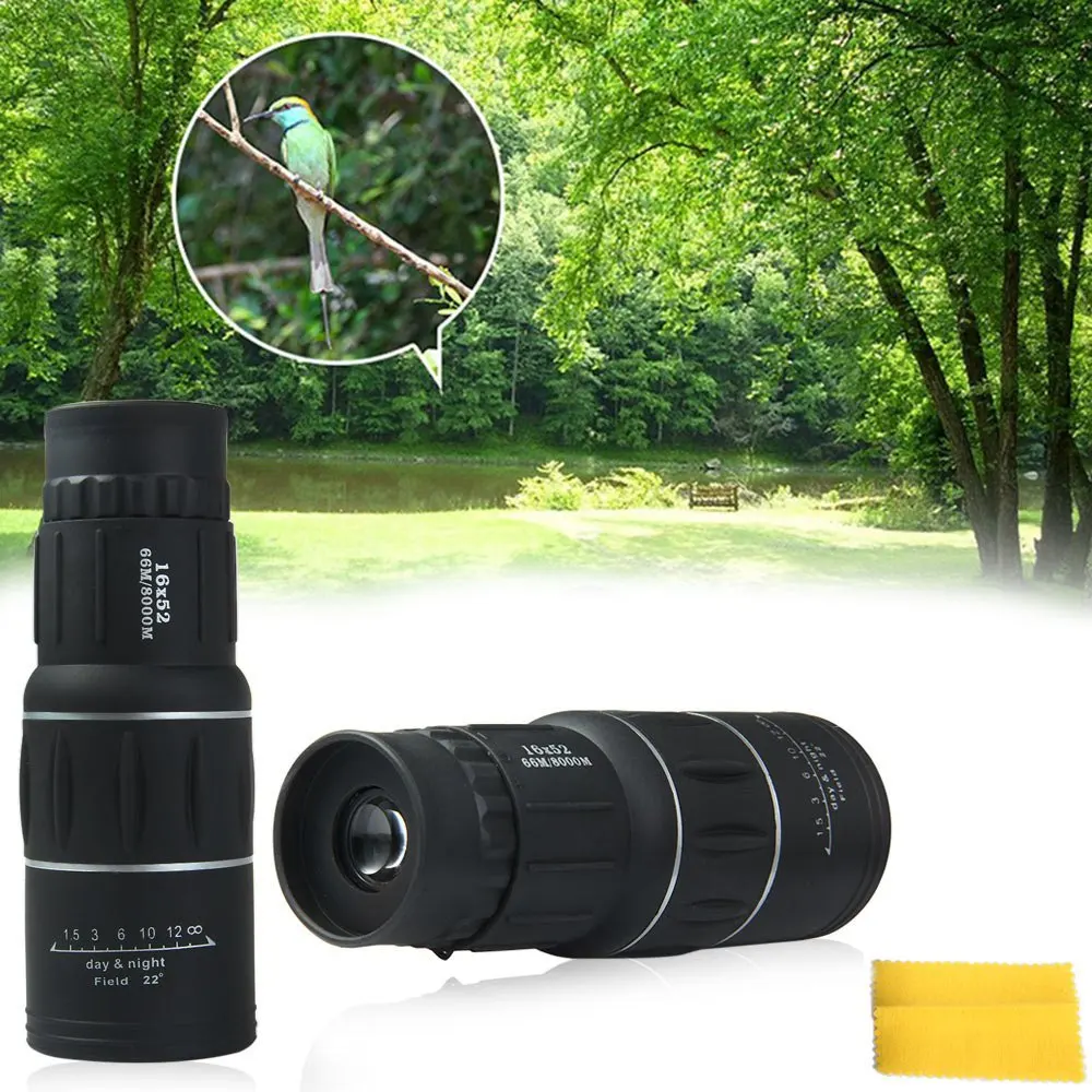 16x25 HD с высоким зумом монокуляр тактический телескоп оптический Spyglass Monocle большой