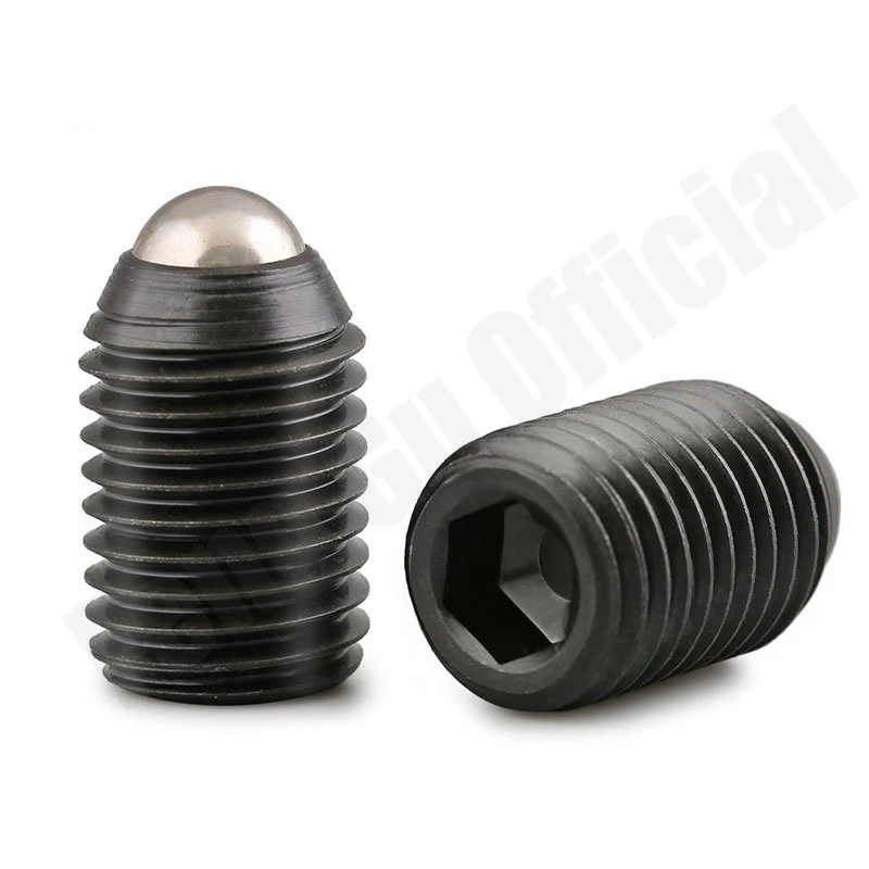 YJT1113 M3 M4 M5 M6 M8 M10 M12 шар из стального сплава Point Hex Socket Spring Ball piston Grub Set Screw Black|Винты| |