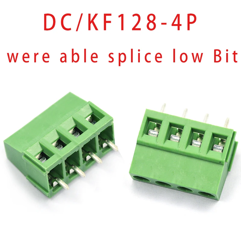5 шт KF128 3 81 мм 2P 3P 4P 5P. .. 20P клеммный винт PCB клемма DC / KF128-2P 3/4/5 14P Шаг может быть сращен