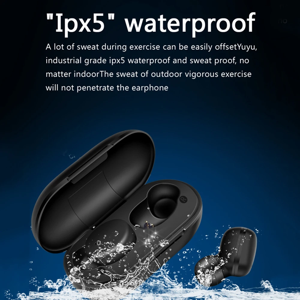 A6X Беспроводной стерео Bluetooth 5 0 гарнитура отпечатков пальцев прикосновения