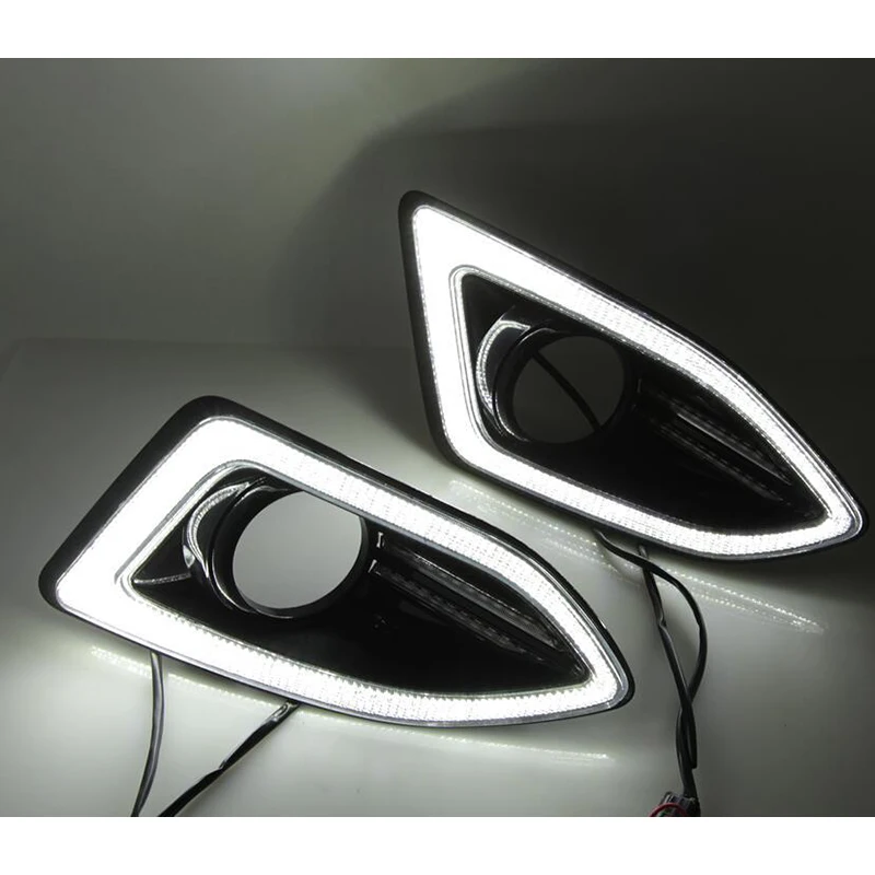 Дневные ходовые огни дневные противотуманные фары 2 шт. 1 комплект 12 В ABS для EDGE 2015