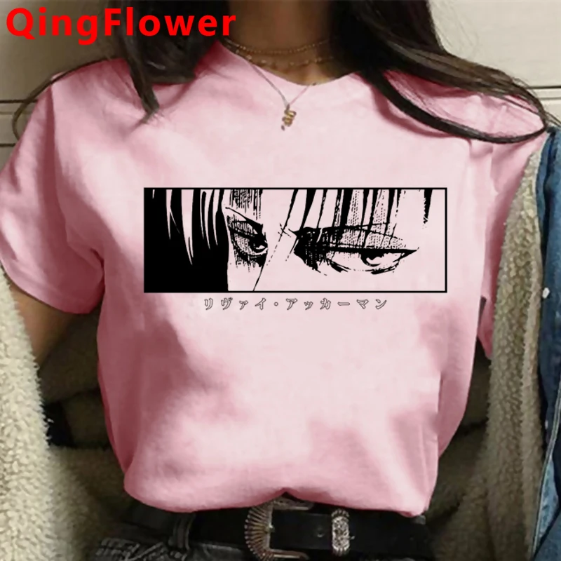 

Футболка атака на титанов, женская, в стиле Харадзюку, летняя