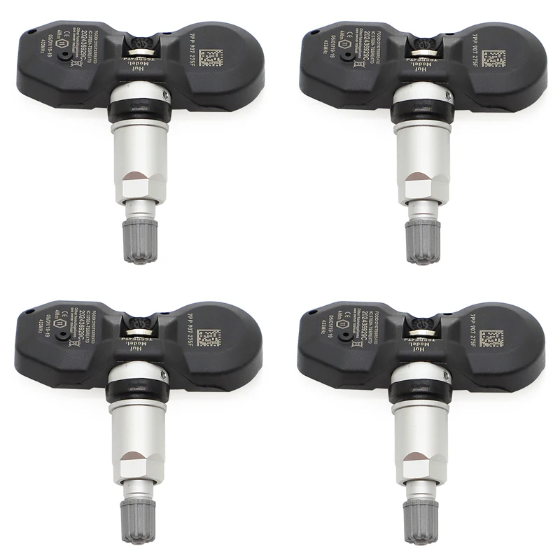 

4Pcs TPMS Tire Pressure Monitor System Sensor For Volk-swagen For Au-di A4 A6 A8 Q7 R8 7PP-907-275F 7PP907275F 433MHZ 2003-2014