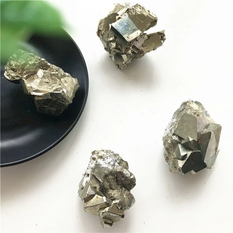 4 размера 1 шт. натуральный Железный Пирит кластер Кристалл Камень грубые образцы