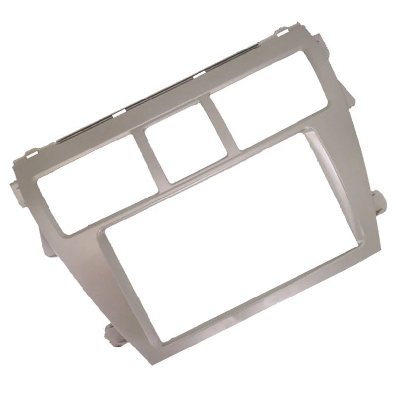 2 DIN автомобильный стерео радио dvd плеер рамка Fascia панель отделка для Toyota Vios 2007 2012