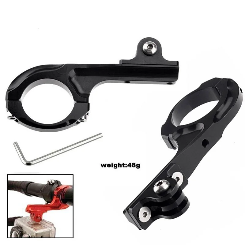 

MTB Bike Handle Mount Bracket Holder Aluminum Bicycle Clip With Wrench Spanner Repair Tools For Hero 5 4 3 3+ 2 1 Camera