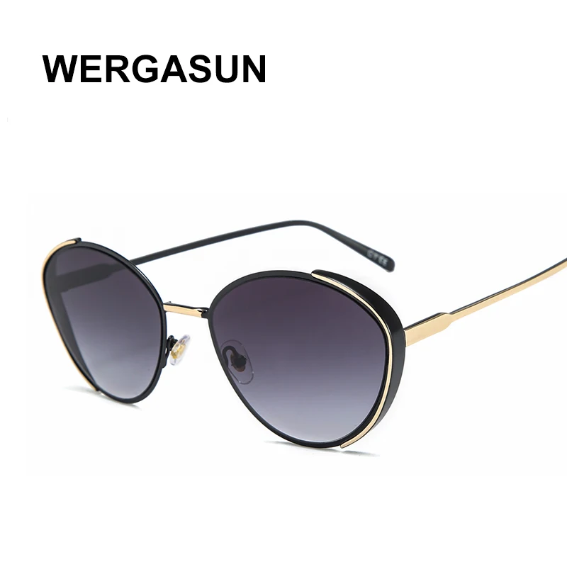 WERGASUN брендовые роскошные солнцезащитные очки женские оверсайз Солнцезащитные