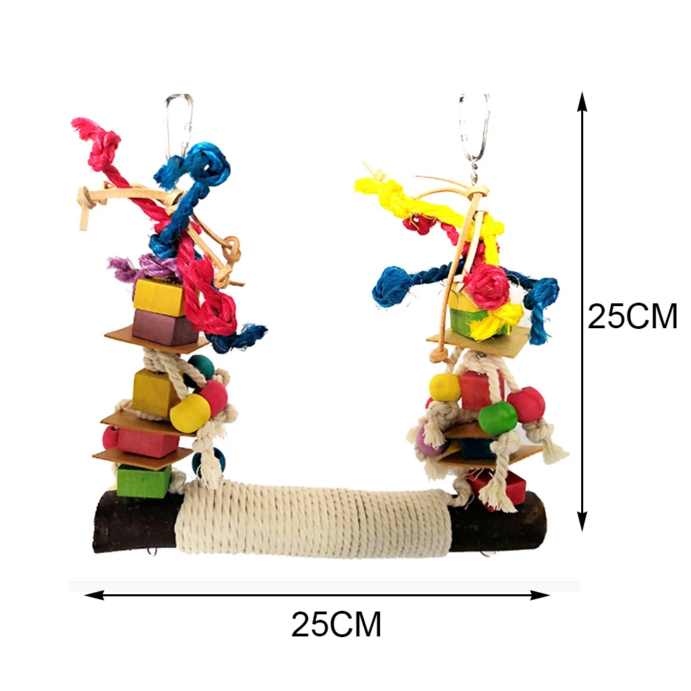 Жевательный попугай подвесная клетка для домашних животных искусственная кожа