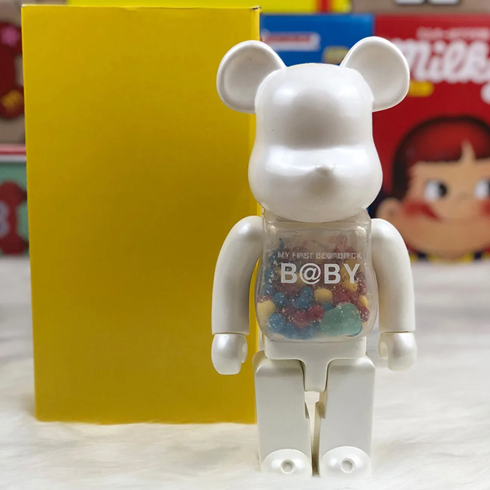 bear32 28 см Кукла Медведь виниловая модель игрушки кирпич 400% фигурка коллекция подарки уличное искусство статуи - Цвет: bear32
