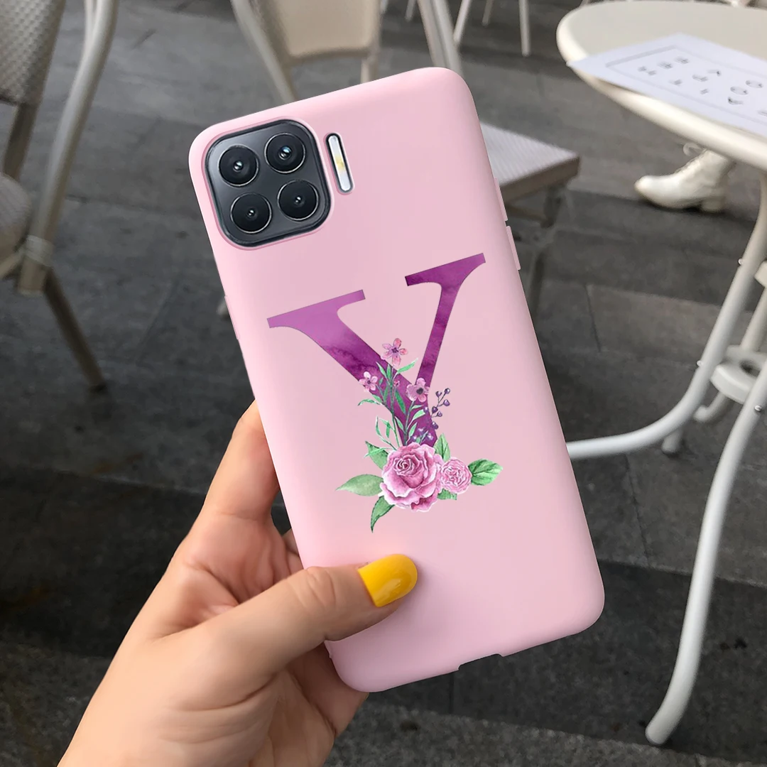 Черный силиконовый чехол для телефона OPPO F17 Pro 26 дюймов с надписью на заказ мягкая