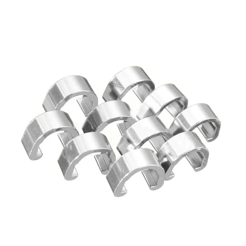 

10 шт. Алюминий сплав велосипедов C-Тип Пряжка MTB дорожный велосипед Трос стояночного тормоза рамка U Пряжка Органайзер масляная трубка Руков...