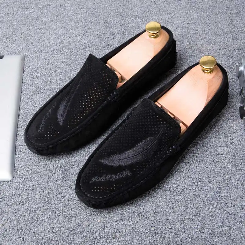 Mocassin homme de luxe повседневные лоферы мужская обувь дышащая модные мужские слипоны