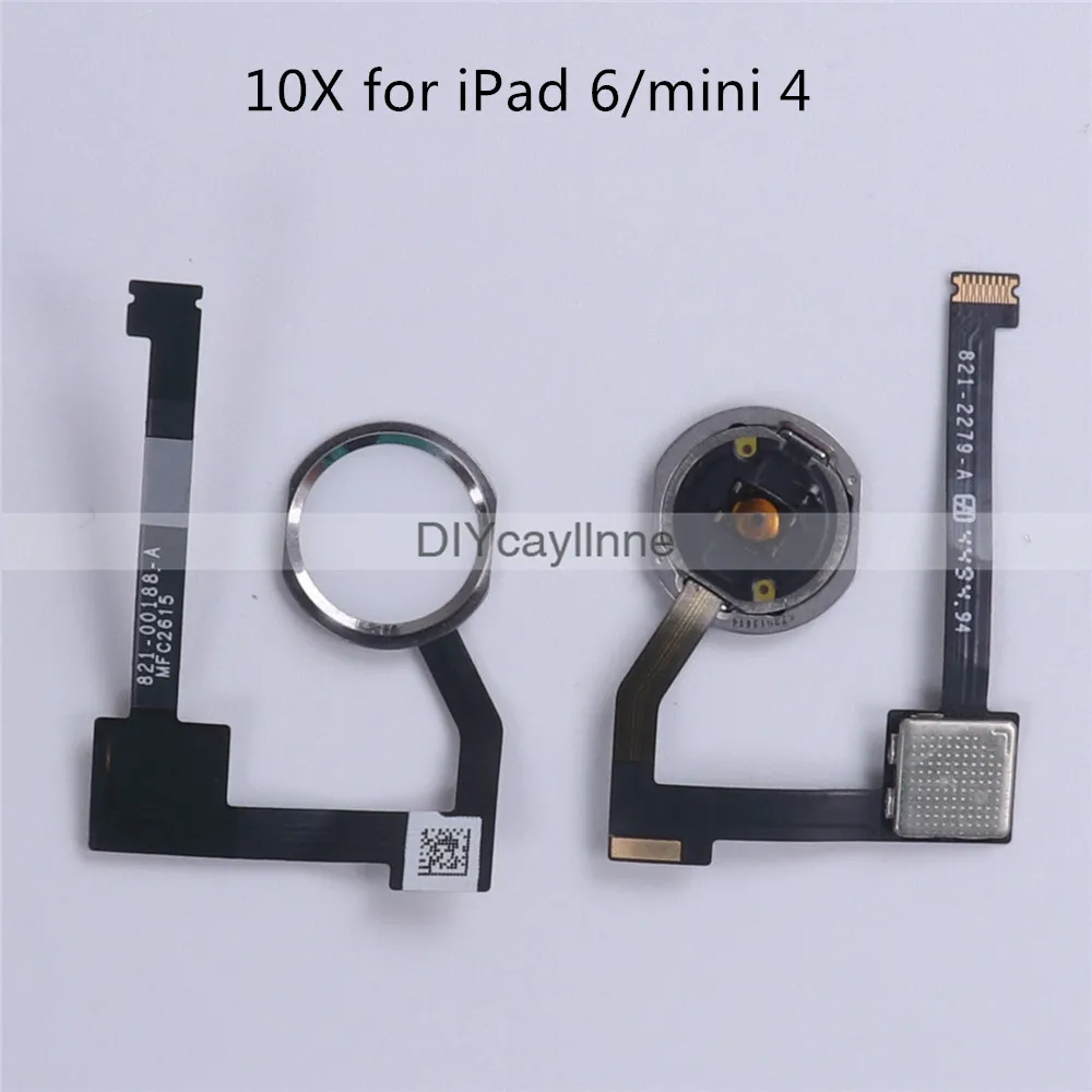 10 шт. Кнопка Home гибкий кабель для iPad 6 Air 2 ipad Mini 4 сенсор меню запасные части |