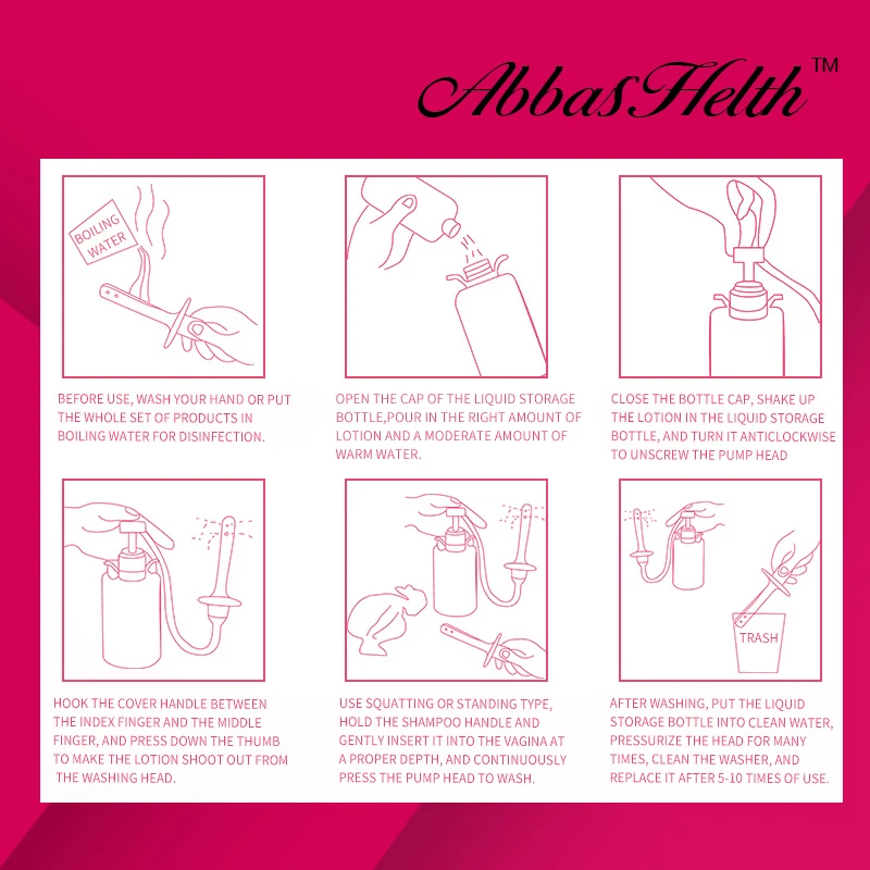 Традиционный Бактериостаз для женщин влагалищный очиститель пластиковый