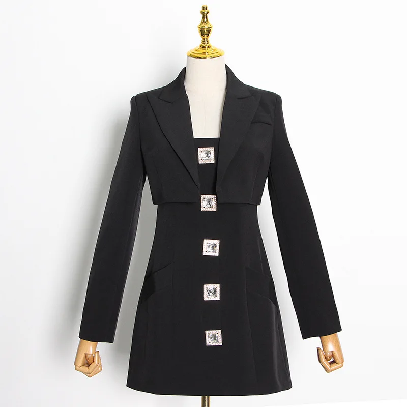 

Autumn And Winter Clothing Women Sets Clothes Tops And Dress Button 2020 Two Piece Set Outfits Matching Sets Female Robes femme