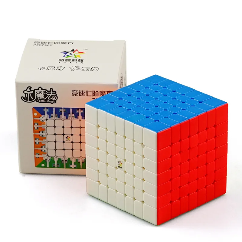 Yuxin 7x7 маленький магический куб Веселые Обучающие 7 уровневые игрушки Кубики