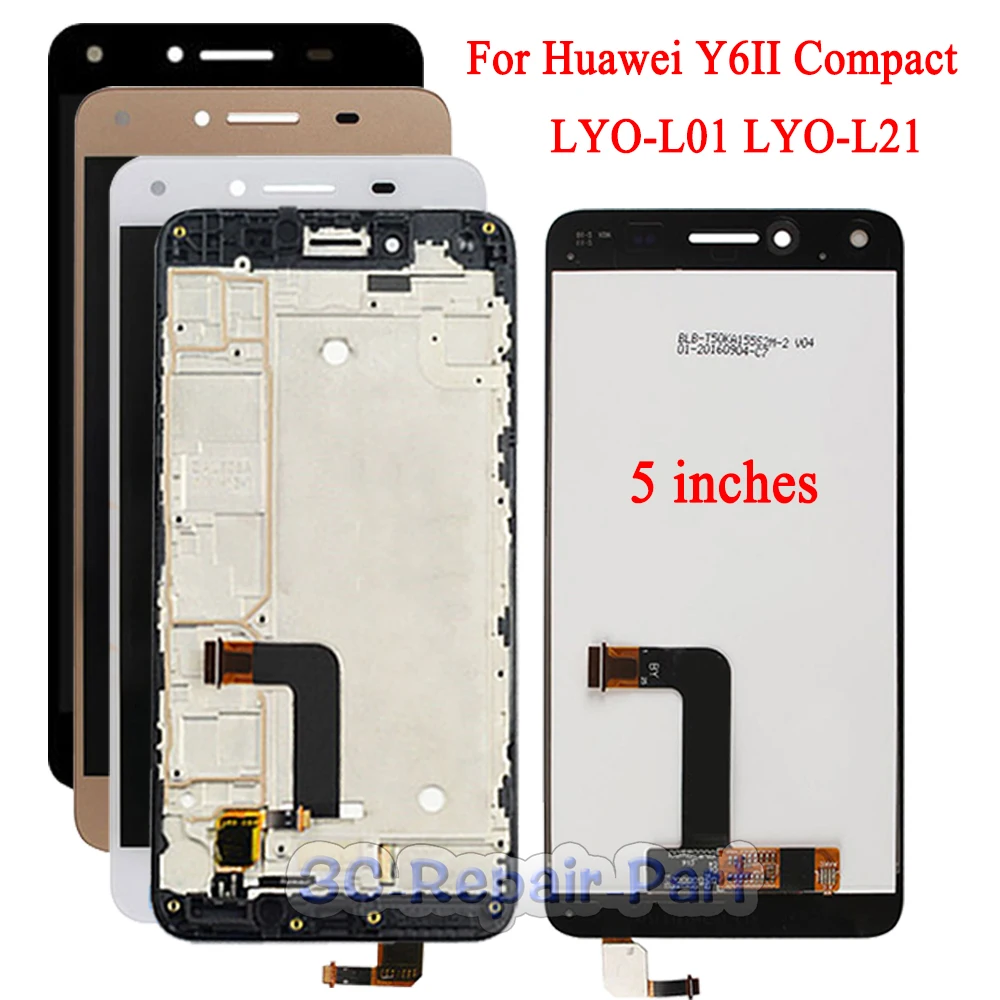 Сменный сенсорный экран 5 дюймов для Huawei Y6 II Compact Honor 5A ЖК дисплей с сенсорным