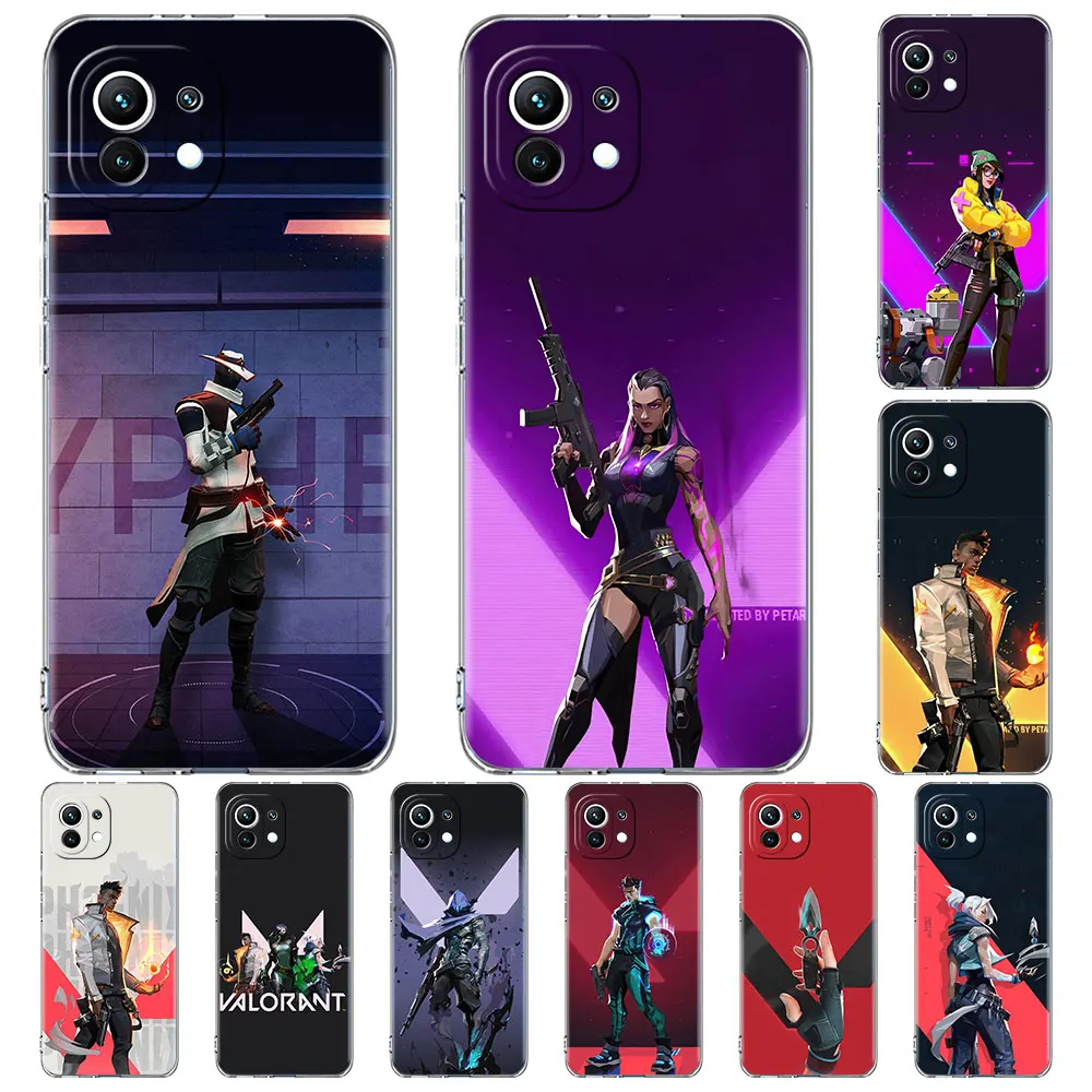 

Valorant Hot Game Silicone Phone Case Cover For Xiaomi Mi 11 10T 10 Ultra 5G 9T CC9 Pro A2 Lite CC9E 11i 10S Soft Fundas Coque