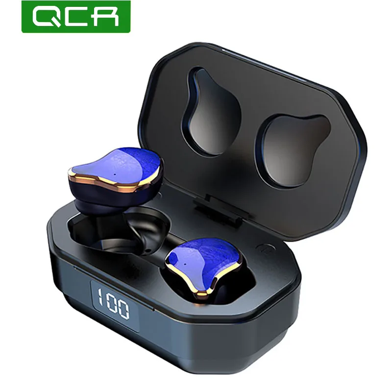 QCR G01 беспроводные наушники 5,0 TWS Bluetooth наушники настоящие беспроводные стерео наушники спортивные наушники с микрофоном для зарядки