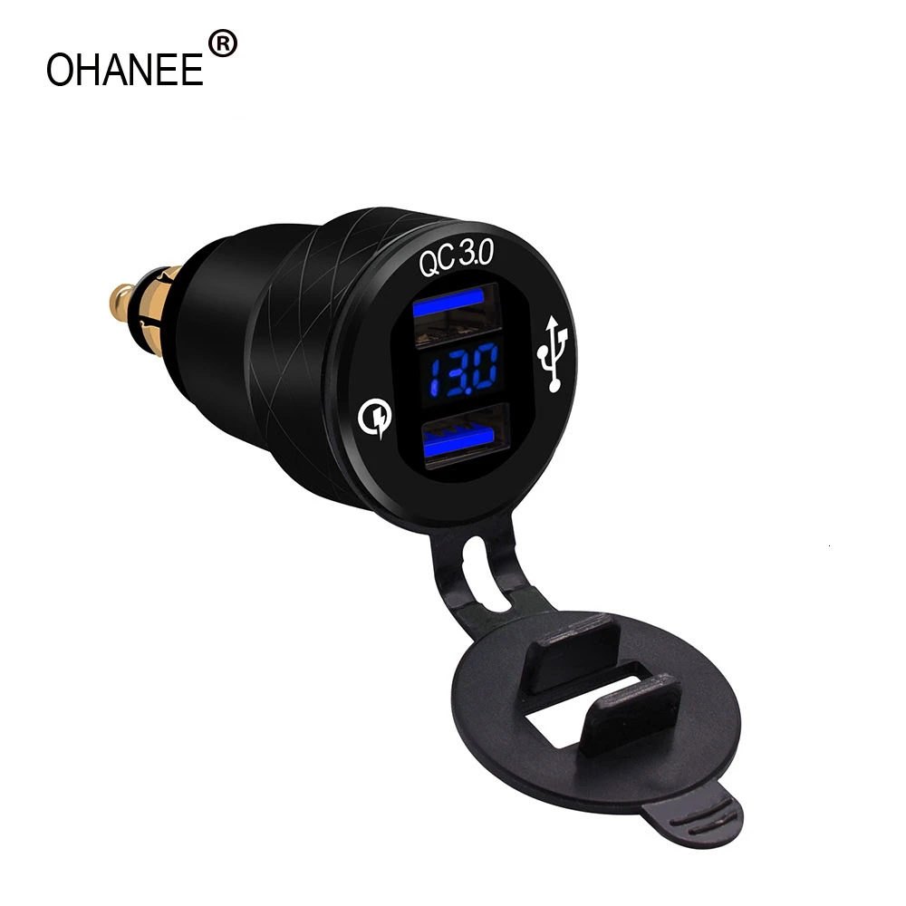 OHANEE автомобильное быстрое зарядное устройство QC3.0 двойной USB прикуриватель для BMW