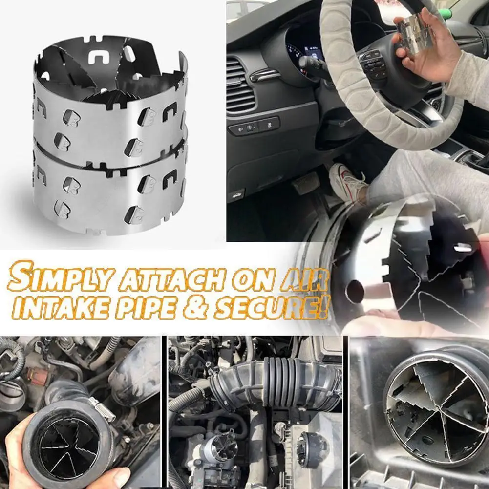 Auto Turbolader Adapter Air Intake Gas Fuel Saver Fan Geändert Beschleuniger Turbine Intake Adapter Fuel Saver Fan