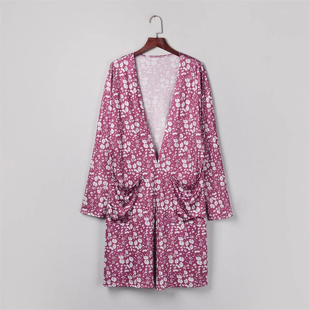 Зимний женский кардиган Кардиган с длинным рукавом топы Повседневная Свободная