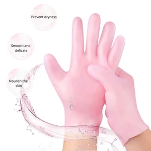 1Pair Reusable SPA Gel Gloves Moisturizing Whitening Exfoliating Smooth Beauty Hand Care Silicone Ha in India