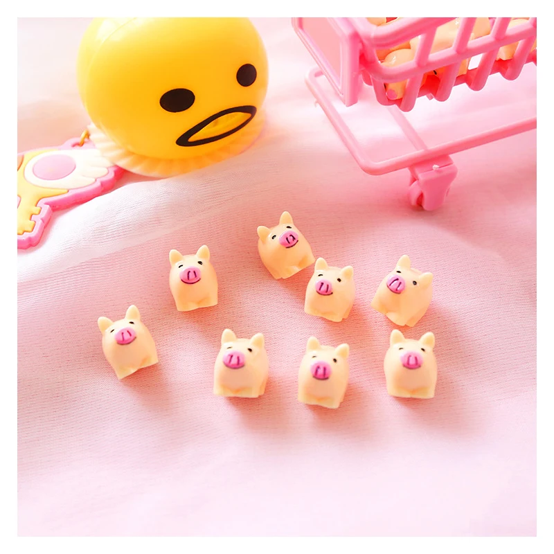 5/шт Смола Япония милая розовая свинка Мини мультфильм комната стол украшение