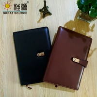 leather journal mindfulness book a5 sketchbook thick notebook travel diary with white lines pages office conference record book
