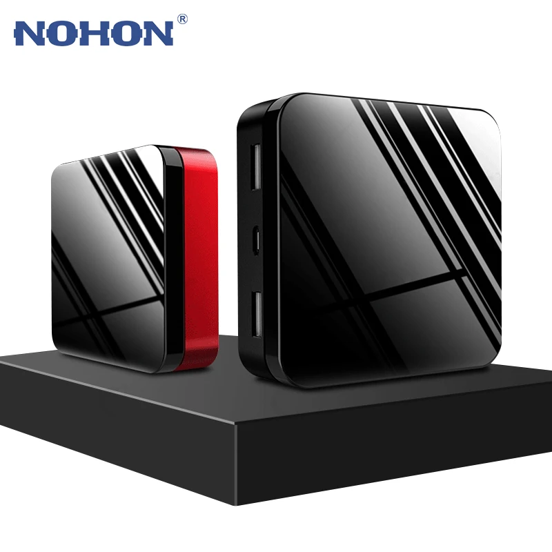 NOHON, универсальный внешний аккумулятор, 20000 мА/ч, для Xiaomi Mi, 9, iPhone, 2.0A, быстрое зарядное устройство, внешний аккумулятор, портативный внешний аккумулятор, два порта usb