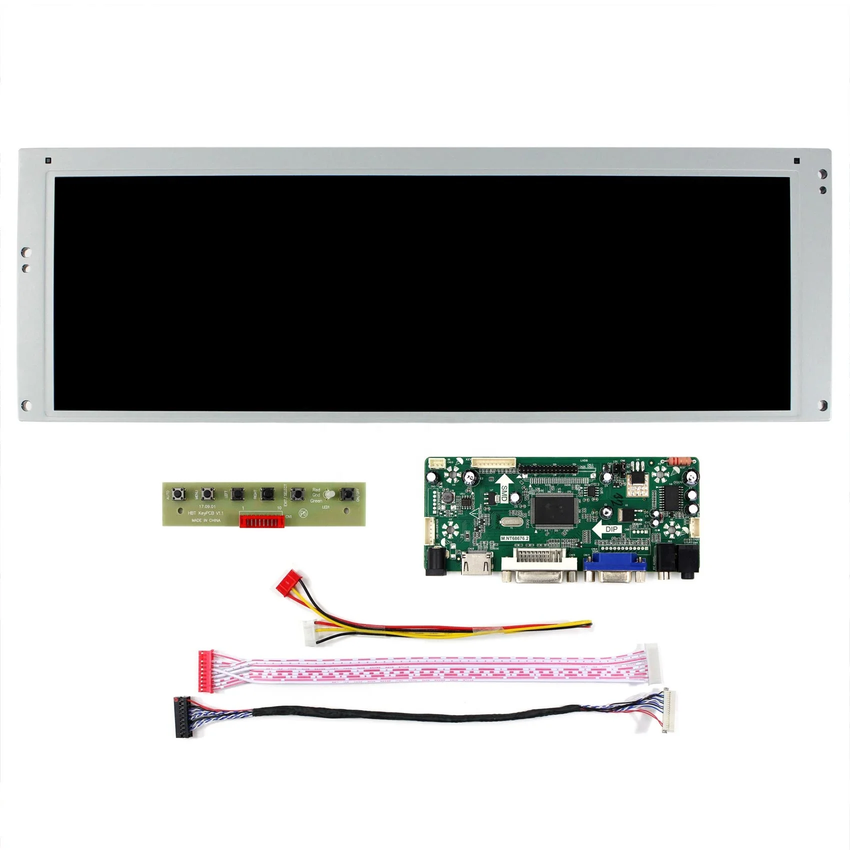 

HDMI DVI VGA AUDIO LCD Controller Board Work for LVDS Interface LCD Screen 14.9" inch 1280X390 LTA149B780F1280X390 Display Panel