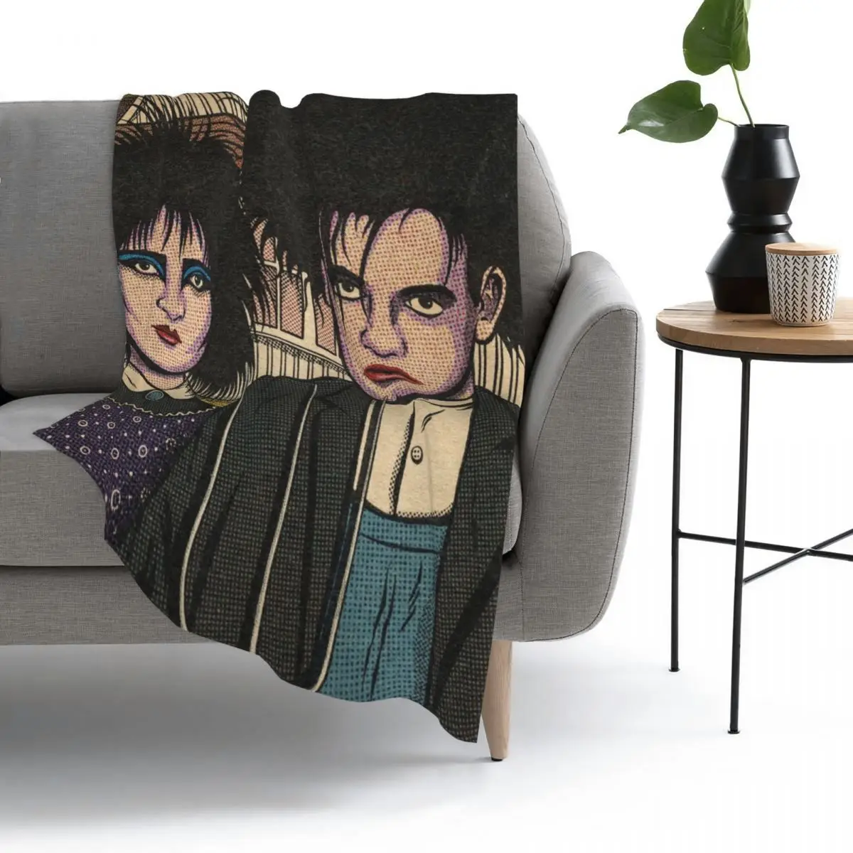 

English Gothic Winter Thicken Flannel Fleece Throw Blanket Warm Blankets Home sofa Bedroom Bedding Throws adult gift