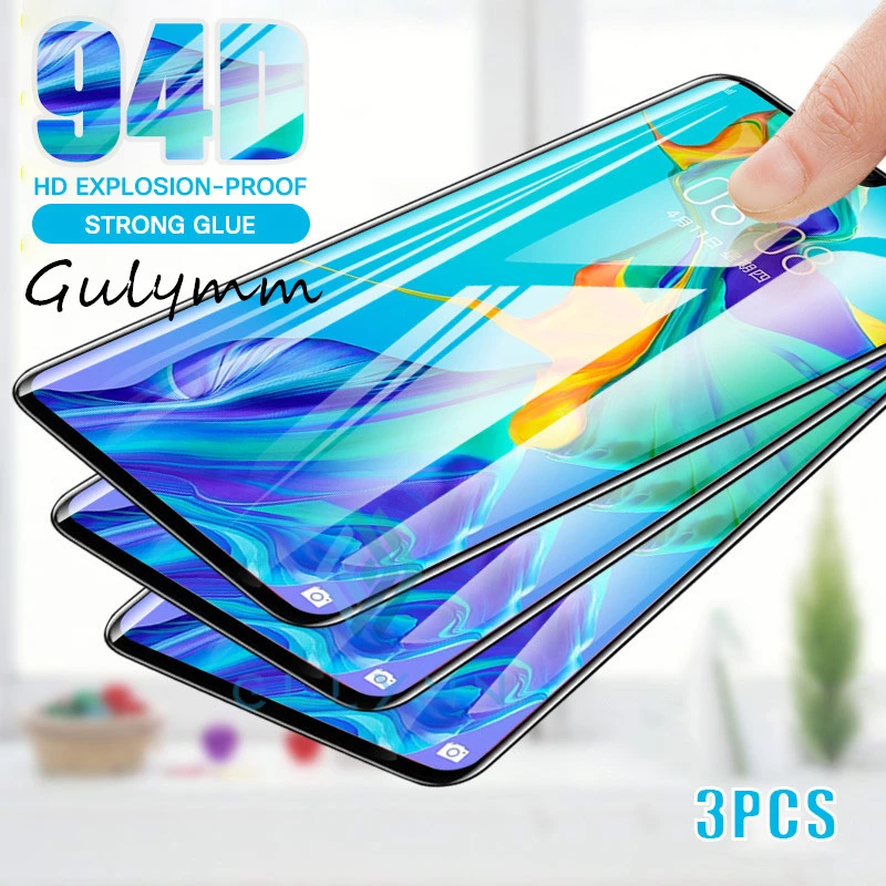 

3Pcs Full Cover Tempered Glass On The For Huawei Nova 5 5i 4E 3i 3E 7 6 Screen Protector Film For Honor 8S 8A 20 9X 10 Pro Lite
