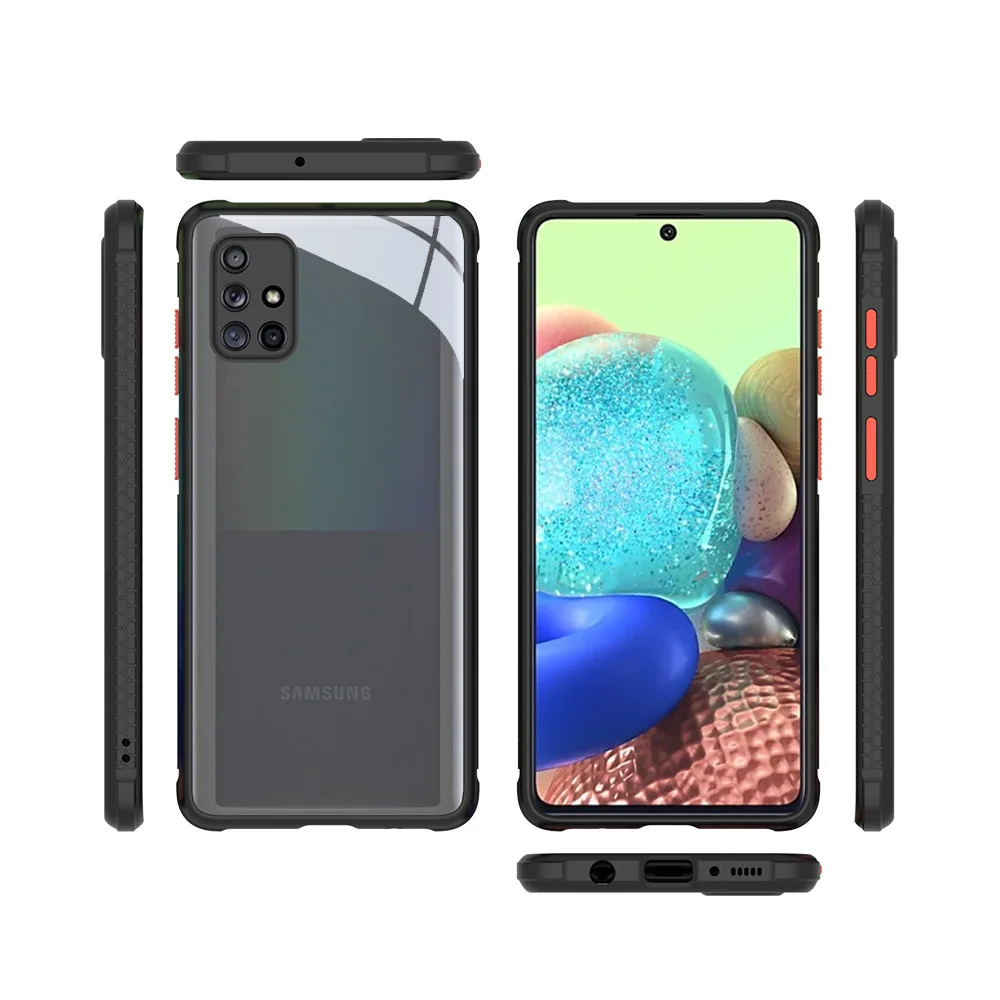 Силиконовый чехол для телефона ПК мягкий прозрачный Samsung Galaxy A51 A71 A70 A50 A21 A31 A50S A30S