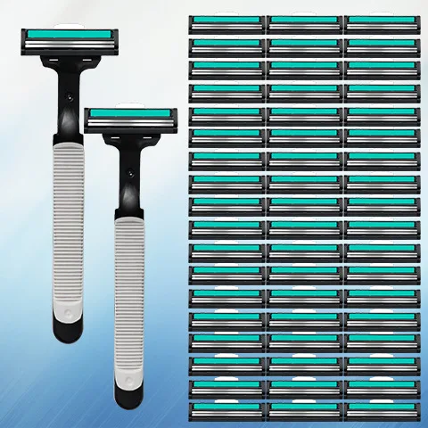 Ручная бритва двухслойные лезвия Бритва мужская Лобковая одноразовая Вагина