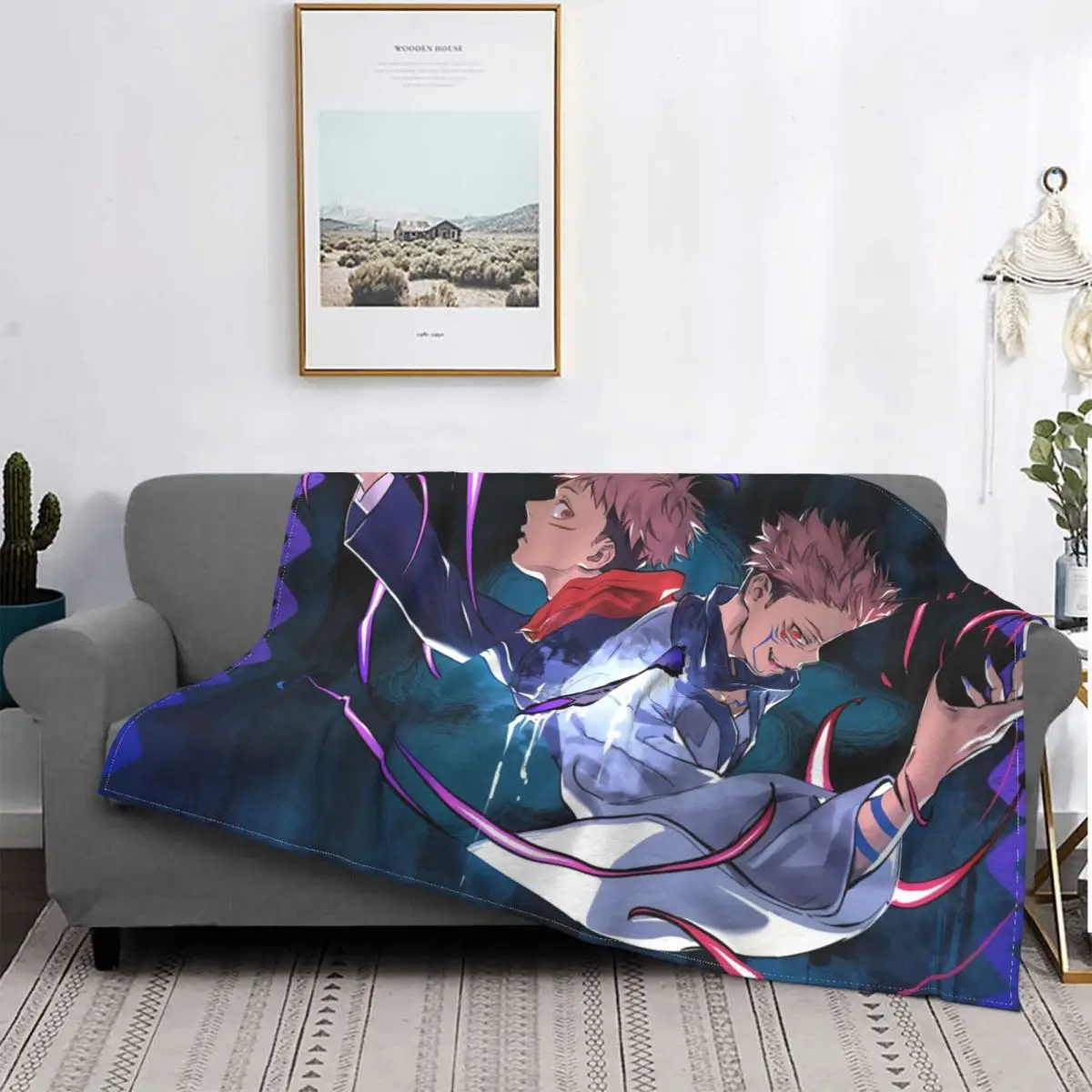 

Anime,Jujutsu Kaisen Carpet Living Room Flocking Textile A Hot Bed Blanket Bed Covers Luxury Blanket Blanket Flannel Blanket