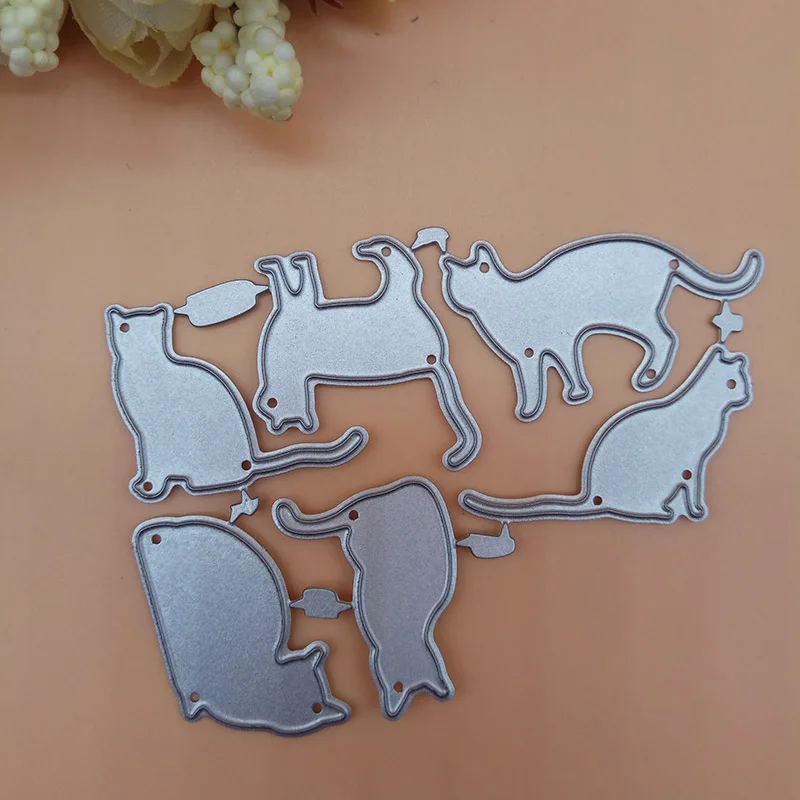 6 новых вырубных штампов скрапбукинг металлические штампы для тиснения и