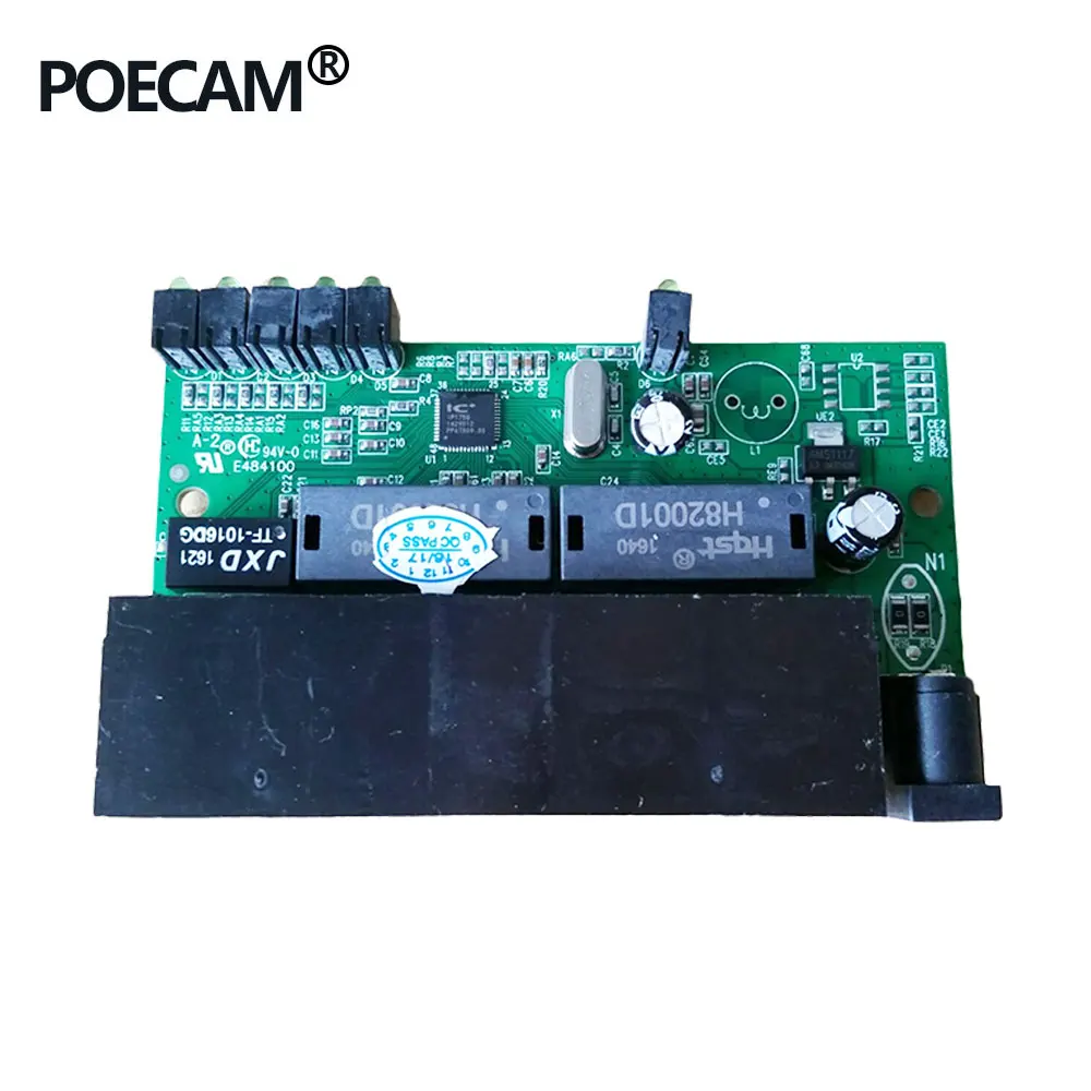 5 Порты и разъёмы Быстрый ethernet-коммутатор модуль PCBA концентратор Мини Размеры 88*44