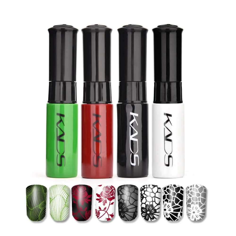 stamping polish set2 KADS Nail Art штампованные пластины природа Мода серии шаблоны для стемпинга рисунки для маникюра Лак для стемпинга трафарет для штамповки - Цвет: stamping polish set2