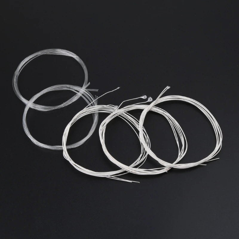 10 шт./компл. 0100 струны Oud Clear Nylon String Посеребренная Обмотка из медного сплава|Детали