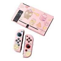 for nintendo swtich pink animal split protective shell animal crossing soft case cover shell joycon controller case for nintendo