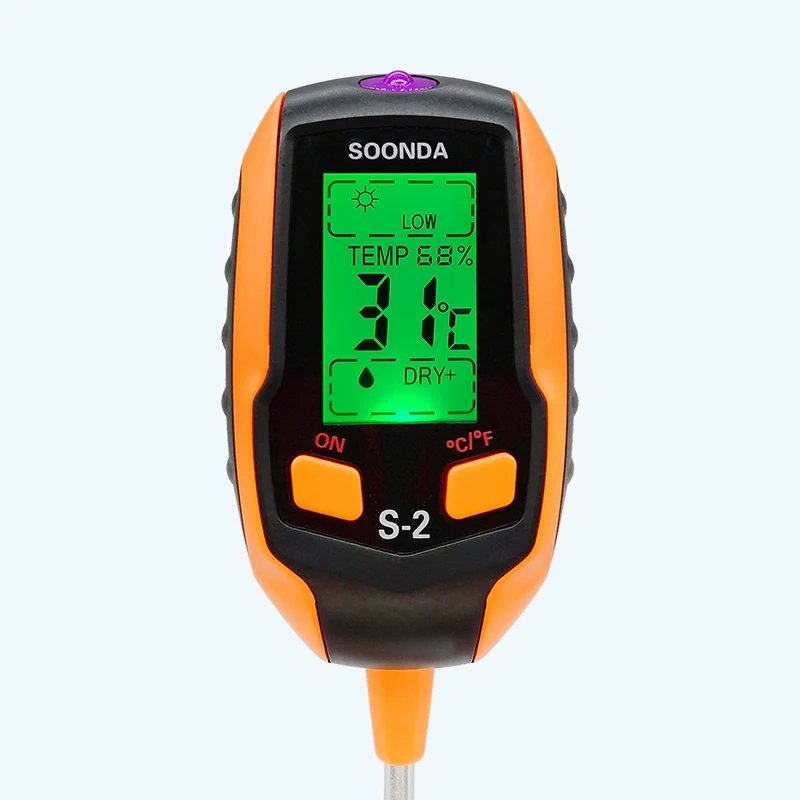 Soil Tester 5-in-1 Household PH Meter Hygrometer Thermometer Moisture Acidity Illuminance Analyzer Sensor Test | Инструменты