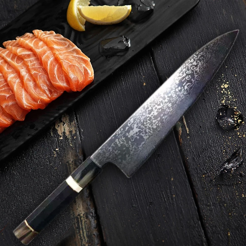 Поварской нож из дамасской стали, кухонный инструмент, острый японский сантоку knfie от AliExpress RU&CIS NEW