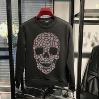 exquisite hot diamond winter design tops hoodie mens skull fashion pattern sweatshirt super dalian hoody