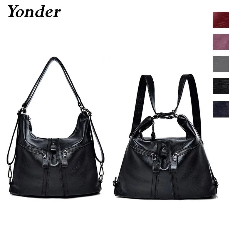 Модные женские кожаные сумки винного цвета женская сумка через плечо большая