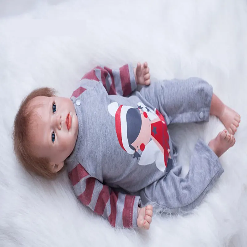 Детские куклы 50 см имитация из силикона Reborn Baby Doll игрушки реалистичные